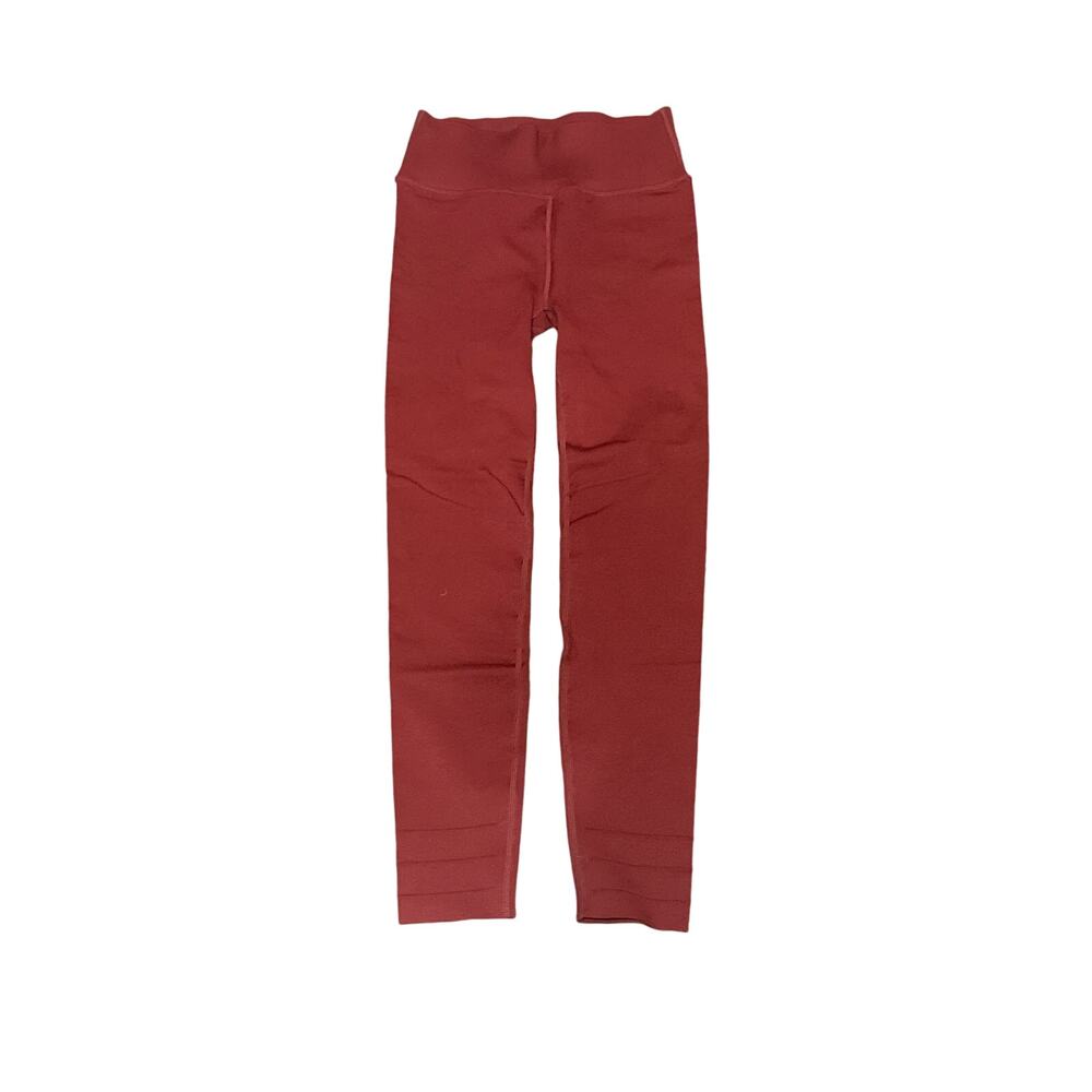NWT Fabletics SculptKnit High Waist Leggings Sz. Large Red Flattering Sculpting